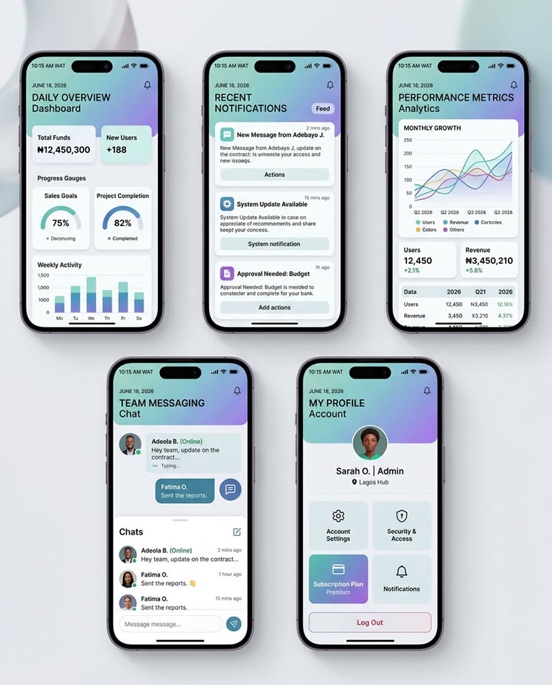 Mobile App Interface